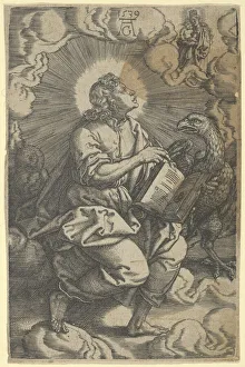 Rays Of Light Prints: Saint John, from The Four Evangelists, 1539. Creator: Heinrich Aldegrever