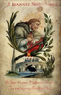 Czech Prints: Saint John Nepomucen and his martyrdom. Creator: Unknown