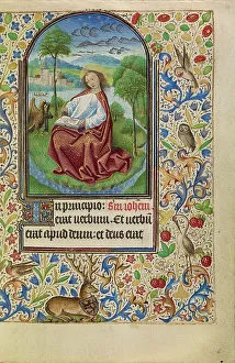 Inkpot Prints: Saint John on Patmos; Book of Hours