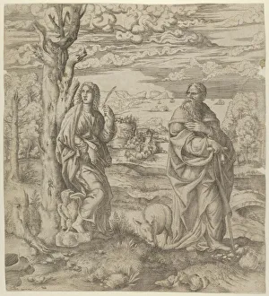 Santa Gallery: Saint John and Saint Anthony, ca. 1542-45. Creator: Master IQV
