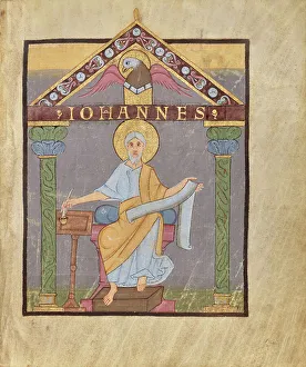 Irmengard Of Nellenburg Prints: Saint John, shortly after 1053. Creator: Unknown