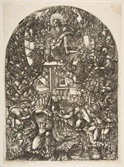 Jean Duvet Prints: Saint John Summoned to Heaven, from the Apocalypse. n. d. Creator: Jean Duvet