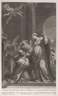 Saint Joseph asking the Virgins pardon for having thought of deserting her... 1760-1800