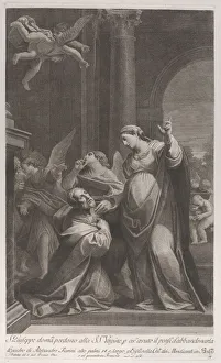 Thought Prints: Saint Joseph asking the Virgins pardon for having thought of deserting her... 1760-1800