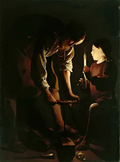 De 1583 1652 Prints: Saint Joseph, the Carpenter, 1642-1643. Creator: La Tour, Georges, de (1583-1652)