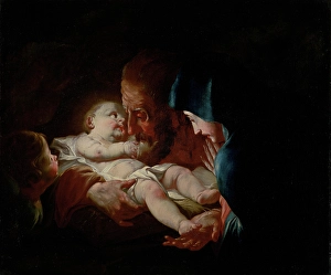 Saint Joseph with Family, 1760-1780. Creator: Circle of Josef Ignaz Mildorfer