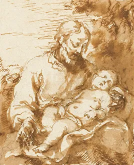 Saint Joseph and the Sleeping Christ Child, 1670/75. Creator: Bartolomé Esteban Murillo