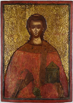 Christian Martyr Collection: Saint Lawrence, 17th century. Artist: Adrianoupolitis, Konstantinos (active 17th century)