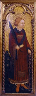 Christian Martyr Collection: Saint Lawrence. Artist: Moretti, Cristoforo (active 1451-1485)