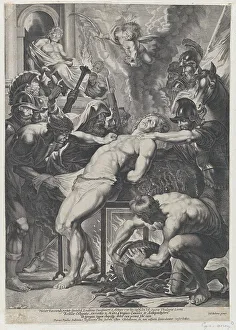 Burned Prints: Saint Lawrence at the Stake, ca. 1621-1750. Creator: Anon