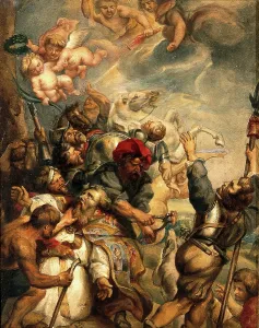 Rubens Sir Peter Paul Prints: Saint Livinus: martyrdom. Creator: Unknown