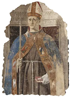 Sansepolcro Prints: Saint Louis of Toulouse, 1460. Creator: Piero della Francesca (ca 1415-1492)