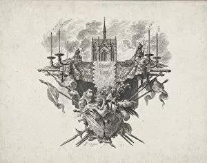 Candelabra Collection: Saint Louis Vignette, 1772. Creator: Pierre Philippe Choffard