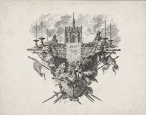 Sainte Chapelle Prints: Saint Louis Vignette, 1772. Creator: Pierre Philippe Choffard