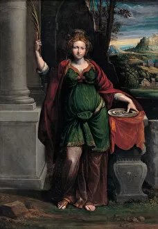 Benvenuto Tisi Da 1481 1559 Gallery: Saint Lucy, 1535-1540. Artist: Garofalo, Benvenuto Tisi da (1481-1559)