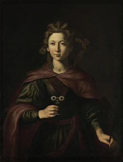 Religious Scene Or Person Prints: Saint Lucy, probably approx. 1630-1650. Creator: Giovanni Ricca