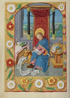Papers Prints: Saint Luke; Book of Hours, early 16th century. Creator: Unknown