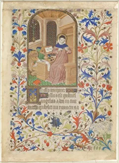 Sharpening Prints: Saint Luke, c. 1425/1435. Creator: Unknown
