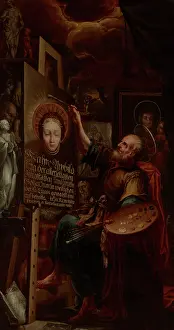 Saint Luke Painting the Madonna, between 1700-1740. Creator: Unknown