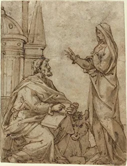Luke St Prints: Saint Luke, second half 16th century. Creator: Unknown