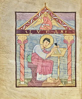 Irmengard Of Nellenburg Prints: Saint Luke, shortly after 1053. Creator: Unknown