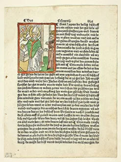 Jacopo Da Voragine Prints: Saint Lupo from Heiligenleben (Lives of the Saints)