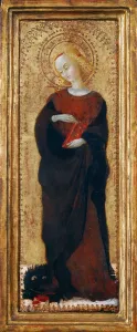 St Margaret Prints: Saint Margaret, c. 1435. Creator: Sassetta