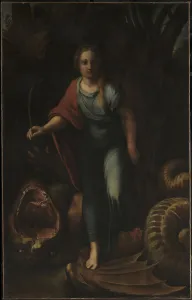 Margaret The Virgin Prints: Saint Margaret, ca 1518. Artist: Raphael (1483-1520)