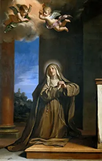 Bolognese School Prints: Saint Margaret of Cortona, 1648. Creator: Guercino (1591-1666)