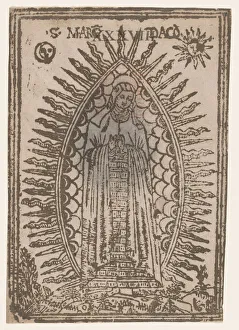 St Margaret Prints: Saint Margaret of Cortona surrounded by rays of light