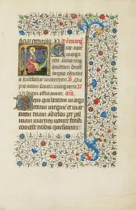 Good Versus Evil Prints: Saint Margaret and a Dragon; Book of Hours