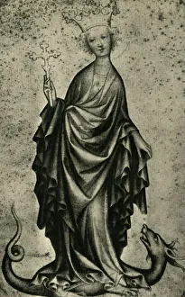 Margaret The Virgin Prints: Saint Margaret, early 15th century, (1943). Creator: Unknown