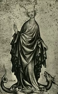 Antioch Collection: Saint Margaret, early 15th century, (1943). Creator: Unknown