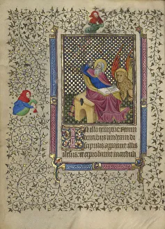 Saint Mark Prints: Saint Mark; Book of Hours, about 1410. Creator: Unknown