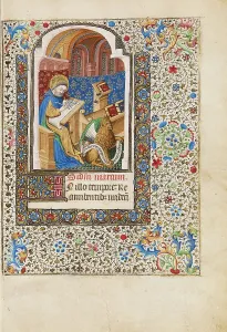 Saint Mark Prints: Saint Mark; Book of Hours, about 1440-1450. Creator: Workshop of the Bedford Master