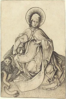 Saint Mark Prints: Saint Mark, c. 1460/1465. Creator: Master ES