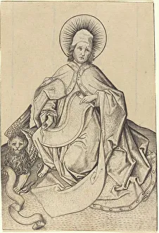 Saint Mark Prints: Saint Mark, c. 1460/1465. Creator: Master ES