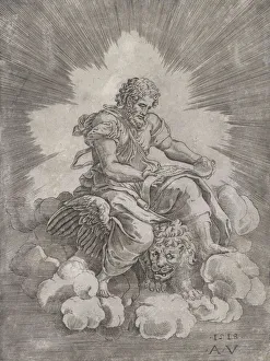 Holy Prints: Saint Mark, dated 1518. Creator: Agostino Veneziano