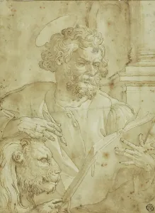 Saint Mark Prints: Saint Mark the Evangelist, n.d. Creator: Martin de Vos