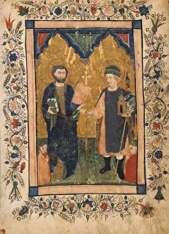 Saint Mark the Evangelist and Saint Sinibaldus Venerated by Members of a Lay... ca