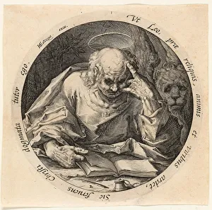 Saint Mark Prints: Saint Mark, plate two from The Four Evangelists, 1588. Creator: Jacques de Gheyn II