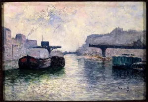 Canal St Martin Prints: Saint-Martin canal, 10th arrondissement, 1907. Creator: Siebe Johannes ten Cate
