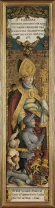 Saint Martin of Tours with Gottfried Werner von Zimmern and a beggar. Artist: Master of Messkirch (ca. 1500-1543)