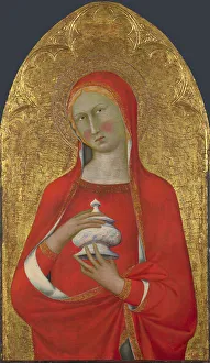 Faithfulness Prints: Saint Mary Magdalene, c.1350. Creator: Master of the Madonna of the Palazzo Venezia (active 1340-1360)