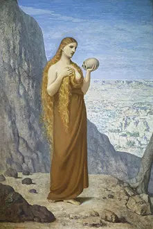 Fair Prints: Saint Mary Magdalene in the Desert, 1869. Creator: Pierre Puvis de Chavannes