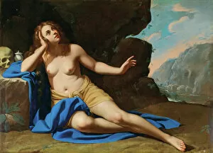 Mary Magdalene Collection: Saint Mary Magdalene in Ecstasy, 1640s. Creator: Gentileschi, Artemisia (1598-1653)
