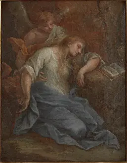 Saint Magdalene Prints: Saint Mary Magdalene in Ecstasy, c1750. Creator: Szymon Czechowicz