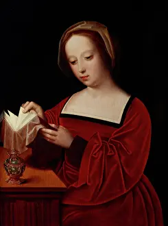Saint Mary Magdalene Reading a Book, 1st half of 16th century. Creator: Unknown