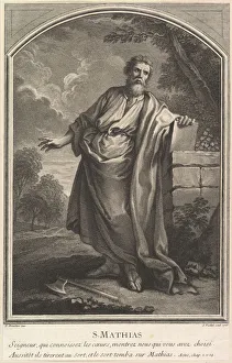 Simon Collection: Saint Mathias, 1726. Creator: Simon Vallee