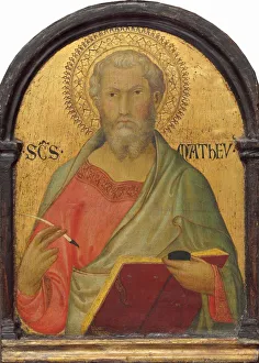 Inkpot Prints: Saint Matthew, c. 1315 / 1320. Creator: Simone Martini